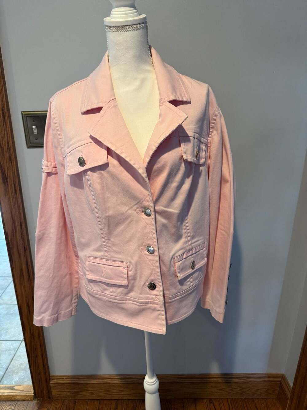 Deluxe Pink Denim Jacket Size S